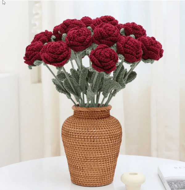 Crochet Rose Flowers - Image 2